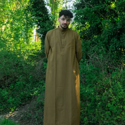 Qamis Koweit Marron